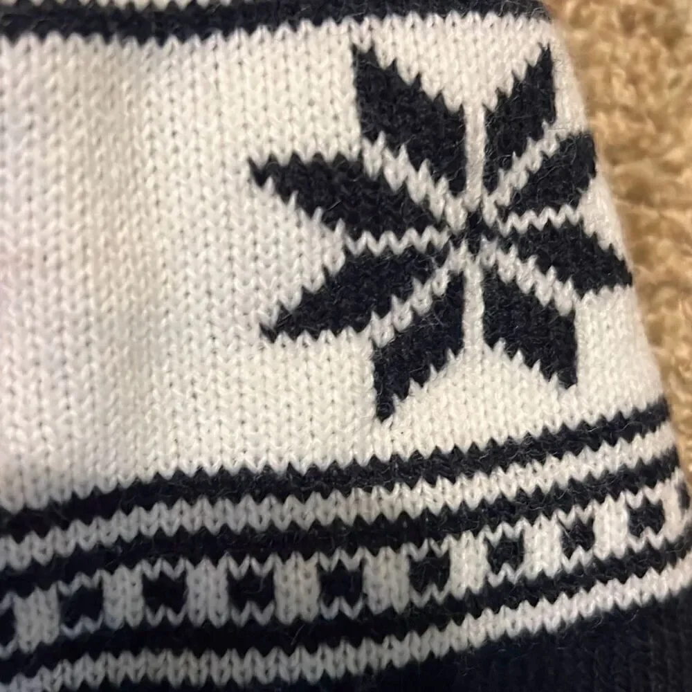 LSU Louisiana State University Kids One Size Fits All OS Navy & White Snowflakes